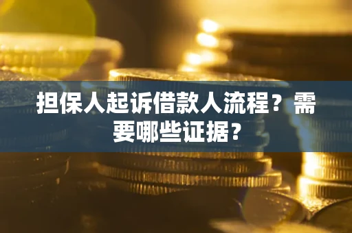 济南担保人起诉借款人流程？需要哪些证据？