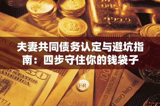 济南夫妻共同债务认定与避坑指南：四步守住你的钱袋子