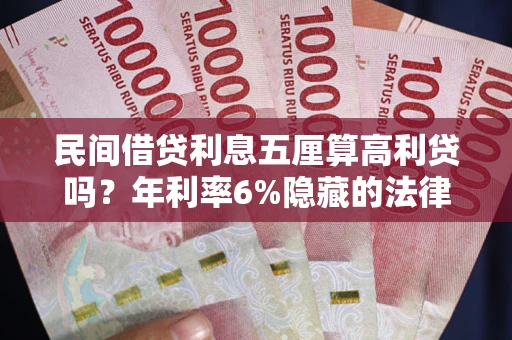 济南民间借贷利息五厘算高利贷吗？年利率6%隐藏的法律风险全解析